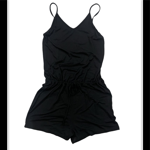 💕2/25 Dreamskull Short Cami Romper Spaghetti Strap Adjustable Drawstring Sz S - Picture 4 of 6